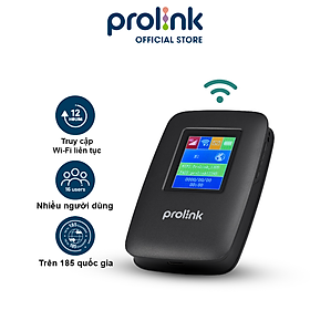 Bộ phát Wifi di động PROLiNK DL7202 dùng SIM 4G LTE 150Mbps, pin 3000mAH lên tới 12h, TFT 1.44