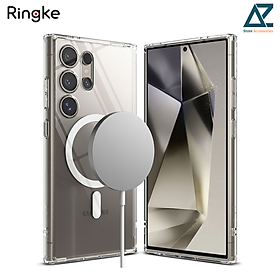 Ốp lưng RINGKE Fusion Magnetic dành cho Samsung Galaxy S24 Ultra, hỗ trợ sạc không dây, chống ố vàng_ Hàng Chính Hãng