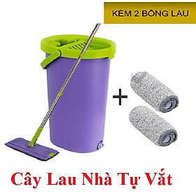 Mua Cây lau nhà thông minh Vừa Giặt Vừa Vắt kích thướt nhỏ gọn  1 nút xả nước  2 miếng bông lau  màu ngẫu nhiên
