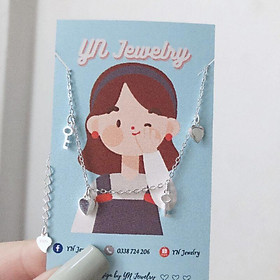 Lắc tay tim bạc phối chìa khóa YN JEWELRY SL