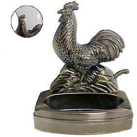 Mua Gạt tàn 2in1 kiêm bật hình CON GÀ đế kim loại chống cháy-EVA.STORES