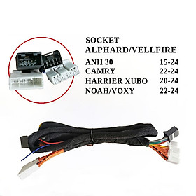 Dây cắm Amply/DSP TOYOTA, kết nối đầu nguyên bản cho xe ô tô Toyota Camry, Senna 21, Highlander 21, Avalon