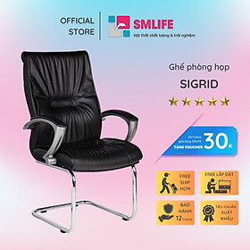 Mua Ghế phòng họp chân quỳ inox bọc da SMLIFE Sigrid