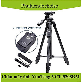 Chân máy ảnh và điện thoại Yunteng VCT-5208RM - Hàng Chính Hãng