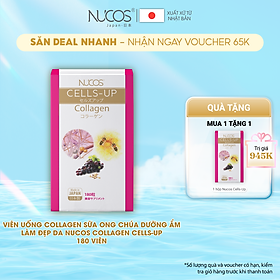 Viên uống collagen trẻ hóa da tăng đàn hồi da Nucos cells up 180 viên