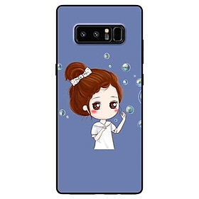 Ốp lưng dành cho Samsung Note 8 - Note 9 - Note 10 - Note 10 Plus mẫu Cô Gái Búi Tóc