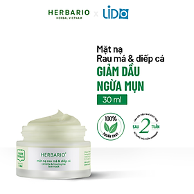 Mặt nạ rau má & diếp cá Herbario 30ml