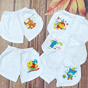 Set 5 quần ngắn thể thao trắng cho bé