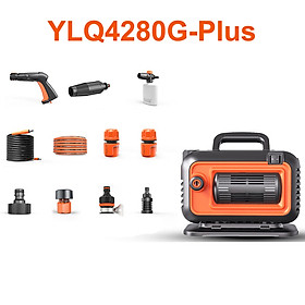 Mua Máy rửa xe cao áp ABG YLQ4280G-Plus rửa xe áp lực cao công suất lớn 1800W có đồng hồ đo áp suất  máy rửa xe gia đình  công nghiệp  thiết kế nhỏ gọn - Hàng Chính Hãng
