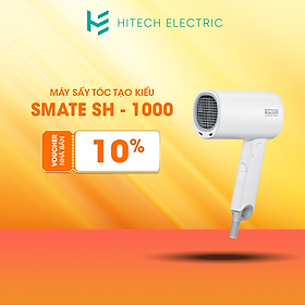 Máy Sấy Tóc Tạo Kiểu Smate SH-1000 - 3 Chế Độ Nhiệt Sấy Nóng Lạnh Mau Khô & Bảo Vệ Tóc Công Nghệ Ion Âm