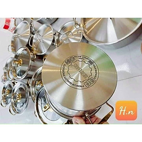 Bộ Nồi 3 Món Inox 304 Cao Cấp, Đáy Liền Nguyên Khối 3 Đáy, Sử Dụng Mọi Loại Bếp