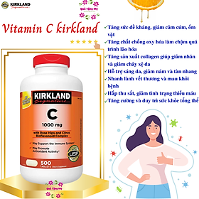 Vitamin C Kirkland Signature Mỹ Tăng cường sức đề kháng, Sáng da, làm chậm quá trình lão hóa, nhanh lành vết thương (bệnh) - QuaTangMe Extaste