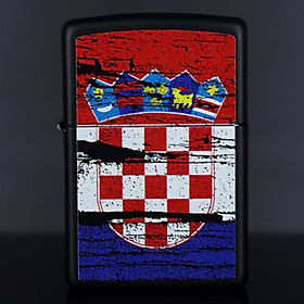 Bật Lửa Zippo 218 Croatia Flag Design