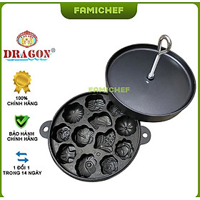 Mua Khuôn bánh Bông Lan chống dính 12 bánh Dragon D083