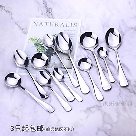 Mua BỘ 10 MUỖNG INOX SOUP TRÒN - KIỂU DÁNG ĐẸP