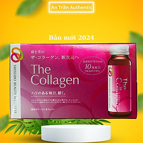 The Collagen Shiseido Dạng Nước Dễ Hấp Thụ (Hộp 10 Chai) - Nhập Khẩu Chính Ngạch Có Tem Phụ Có VAT - Phiên Bản 2024