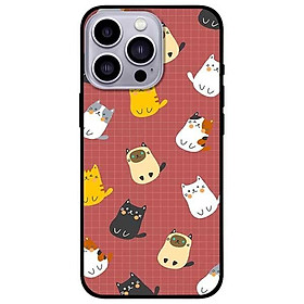 Ốp lưng dành cho Iphone 13 Mini - Iphone 13 - Iphone 13 Pro -  Iphone 13 Pro Max - Mèo Nền Nâu