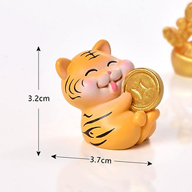Mua Trang trí nhà cửa tết hổ vàng may mắn decor bàn học văn phòng terrarium dịp tết 2022