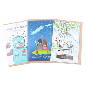 Combo 3 Thiệp Grey Tình Yêu GR-LU10