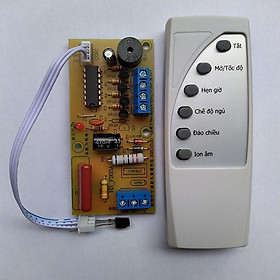 Mua Bộ vỉ mạch quạt điều khiển từ xa cho quạt có kèm remote 2020 BẢN TIẾNG VIỆT 6 NÚT
