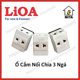 Ổ Cắm Nối Chia 3 Lioa, Phích Cắm 1 ra 3 Lioa - MITA