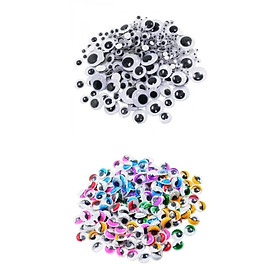 476 Piece Mixed Color Self Adhesive Sticky Wiggle Googly Eyes Assorted Sizes for Kids Craft Scrapbooking