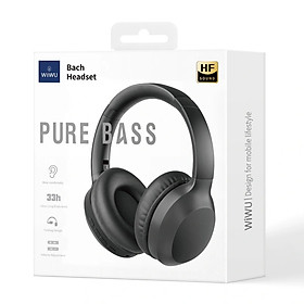 Mua Tai nghe chụp bluetooth không dây Wiwu Bach Headset TD-01 tương thích rộng rãi với các thiết bị IOS/Android loại C - Hàng chính hãng