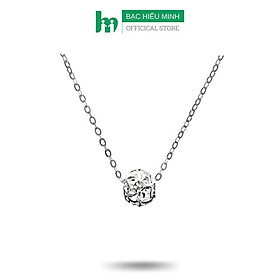 Dây Chuyền Nữ Bạc Hình Cầu Phay BẠC HIỂU MINH DMD423