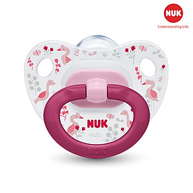 BỘ 2 TI GIẢ NUK HAPPYDAYS SILICONE 0 - 6M  MÀU NGẪU NHIÊN