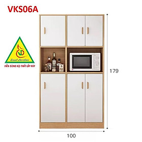 Mua Tủ để đồ nhà bếp nhiều ngăn VKS06A - Nội thất lắp ráp Viendong Adv