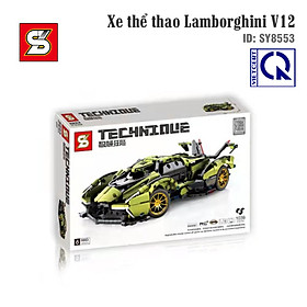 Đồ chơi lắp ráp mô hình tĩnh Xe thể thao Lamborghini V12 - SY BLOCK 8553 ( chọn mẫu)