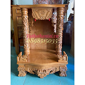 Mua Bàn thờ thần tài ông địa gỗ Sồi 60 x 60 x 88cm ( Hàng Loại 1 )