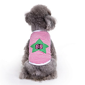 Dog Striped T Shirt,Dog Cat Cute Shirts, Breathable Cloth Vest for Dogs