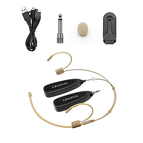 Micro không dây gài tai KM-G120 2.4G hạt gạo cao cấp siêu nhỏ, mic live stream bán hàng online, Mic thu âm livestream kết nối loa amply, loa kéo, máy ảnh, máy quay kèm Micro thu âm mini cài ve áo tiện dụng- Hàng chính hãng