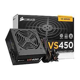Bộ Nguồn Máy Tính Corsair Gaming VS450 Công Suất Thực 450W - 80 Plus White ( PSU Corsair Builder Series VS450 ) - HÀNG FPT PHÂN PHỐI