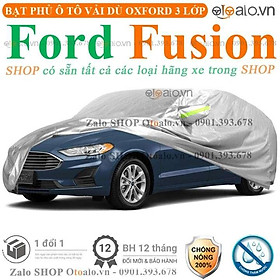 Bạt che phủ xe ô tô Ford Fusion 3 lớp cao cấp