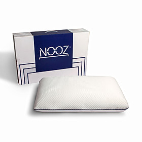 Gối Memory Foam Nooz Original Tiêu Chuẩn CertiPUR-US Nâng Đỡ Cột Sống Cổ, Chống Đau Vai Gáy, Giúp Ngủ Sâu, Hỗ Trợ Chống Trào Ngược Cho Người Lớn, Phù Hợp Với Mọi Tư Thế Nằm - Vỏ Gối Tencel (60x40x12 CM)