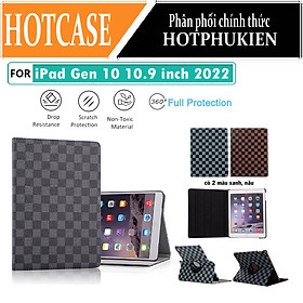 Case bao da caro xoay 360 độ cho iPad Gen 10 10.9 inch 2022 / Gen 11 A16 2025 hiệu HOTCASE chống sốc cực tốt, bảo vệ toàn diện, trang bị tính năng smartsleep - Hàng nhập khẩu