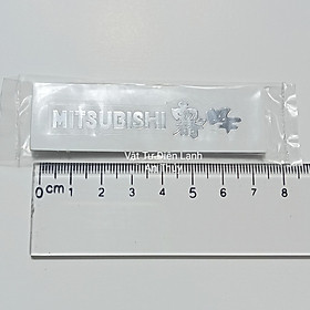 Hình ảnh Combo 10 tem dán mặt máy lạnh MITSUBISHI chữ bạc