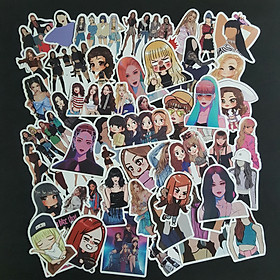 Bộ Sticker dán cao cấp chủ đề BLACKPINK - Dùng dán Xe, dán mũ bảo hiểm, dán Laptop