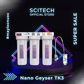 Máy lọc nước Nano TK by Scitech - Không dùng điện, không nước thải - 3 cấp lọc đến 9 cấp lọc