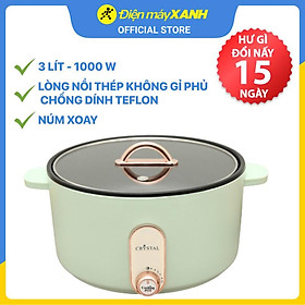 Mua Nồi lẩu điện Crystal MS-30LT02-6 3 lít - Hàng chính hãng