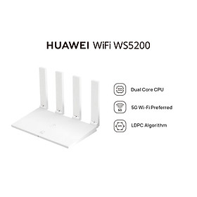 Thiết Bị Định Tuyến Mạng Không Dây HUAWEI Wifi WS5200 | Bộ Xử Lý Lõi Kép HUAWEI Gigahome 800 Mhz | Bốn Ăng | Ten 5 Dbi Có Hiệu Suất Cao Cung Cấp…