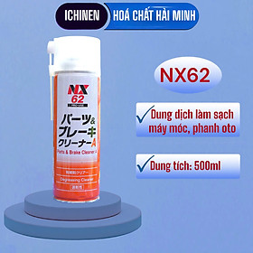 Dung dịch làm sạch chi tiết máy móc, phanh ô tô NX62