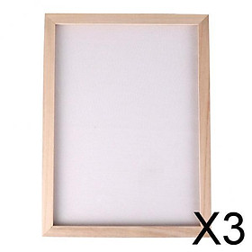3xPaper Making Frame Screen Wood Paper Making Papermaking Mould Crafts 15x18CM