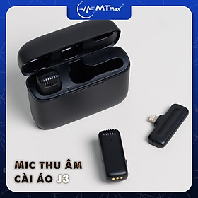 Mic không dây MTMAX J3 dành cho điện thoại gọn kết nối nhanh pin khỏe hàng chính hãng đủ kết nối kèm dock sạc