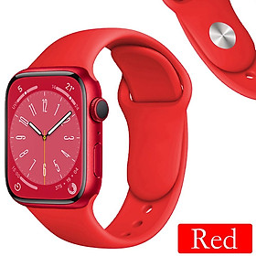 Dây đeo silicon cho Apple Watch 44mm 40mm 45mm 41mm 42mm 38mm 49mm 44 45 mm Vòng tay thể thao IWatch Series 8 Ultra 7 3 5 6 SE Band Band
