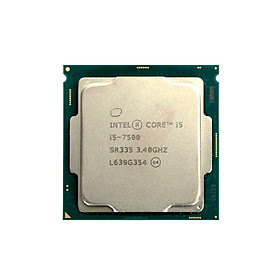 Mua Bộ Vi Xử Lý CPU Intel Core I5-7500 (3.40GHz  6M  4 Cores 4 Threads  Socket LGA1151  Thế hệ 7) Tray chưa Fan - Hàng Chính Hãng