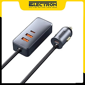 Tẩu sạc nhanh mở rộng 4 Port Baseus Share Together Extention Car Charger 120W (Extention up to 4 Port * 30W, QC/ PD/PPS Fast Charging) - Hàng Chính Hãng 
