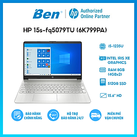 Laptop HP 15s-fq5079TU 6K799PA (i5-1235U/8GB/512GB SSD/15.6/ VGA ON/ Win 11/ Silver)-Hàng Chính Hãng